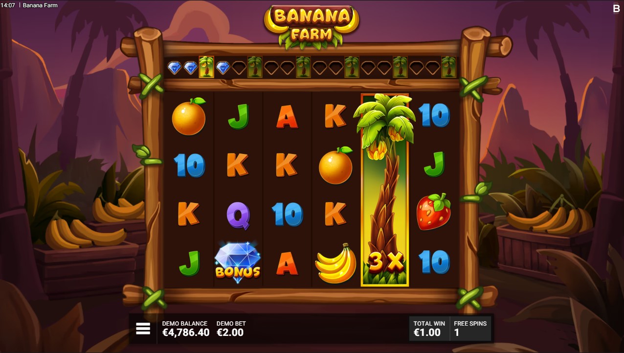 Banana Farm by Backseat Gaming – 96.33% RTP High volatility 25,000x max win bonus round
