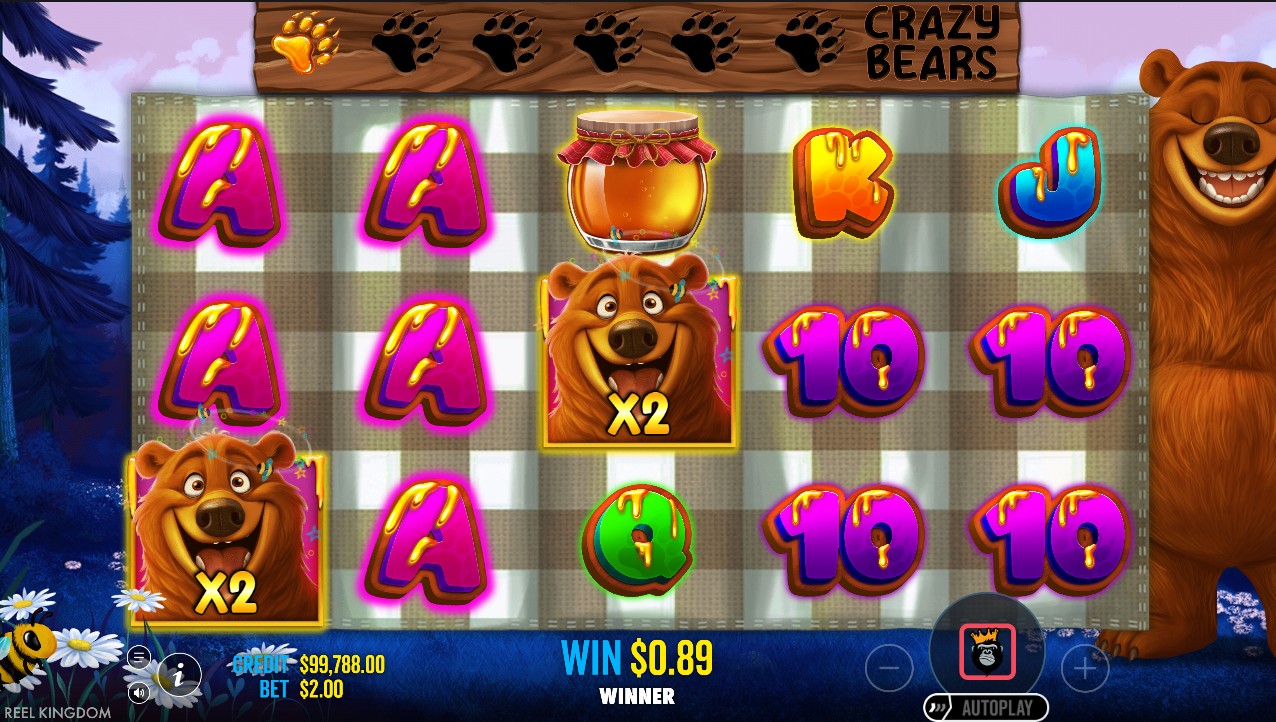 Bear Crazy by Pragmatic Play – free spins bonus feature
