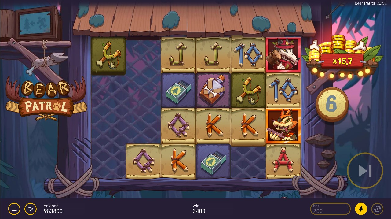 Bear Patrol by Peter & Sons — free spins bonus 4,096 ways 5,000x max win