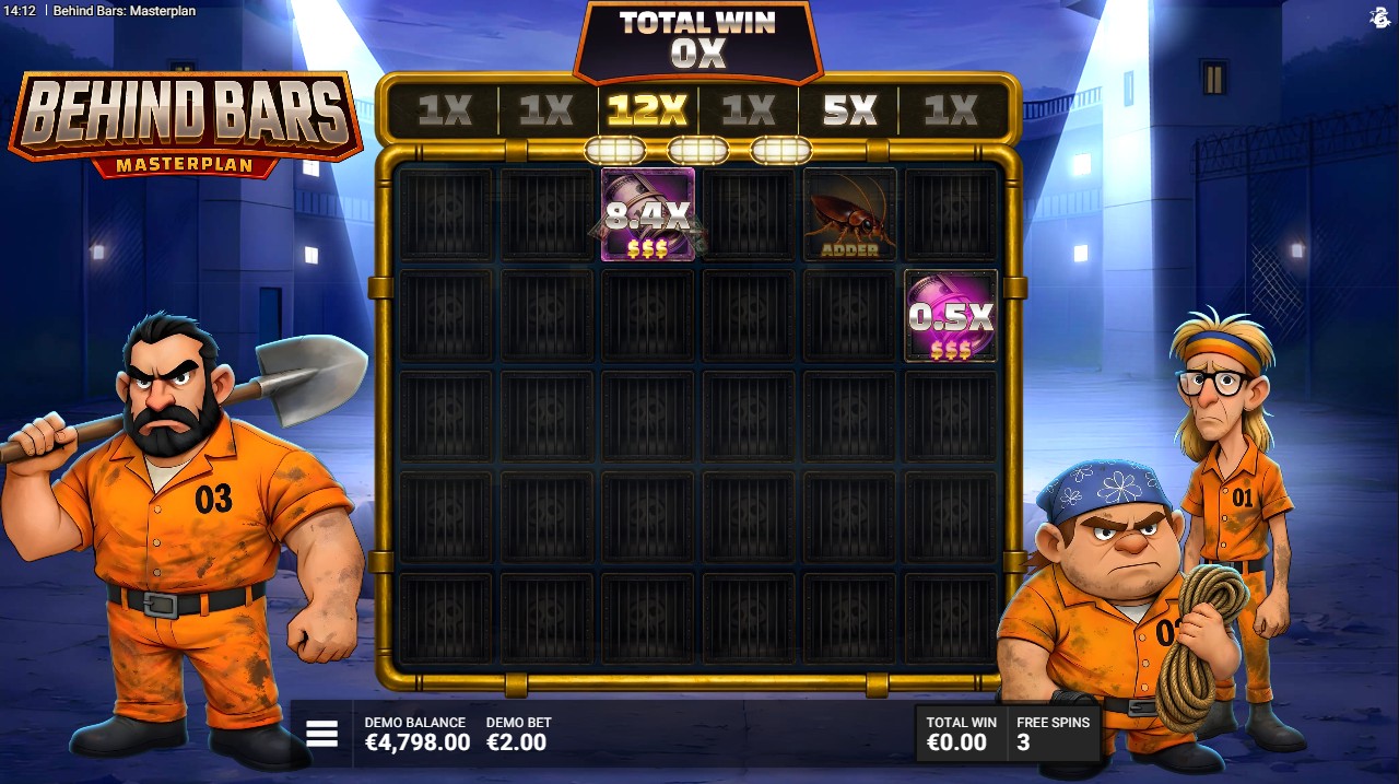Behind Bars Masterplan by Bullshark Games – bonus round