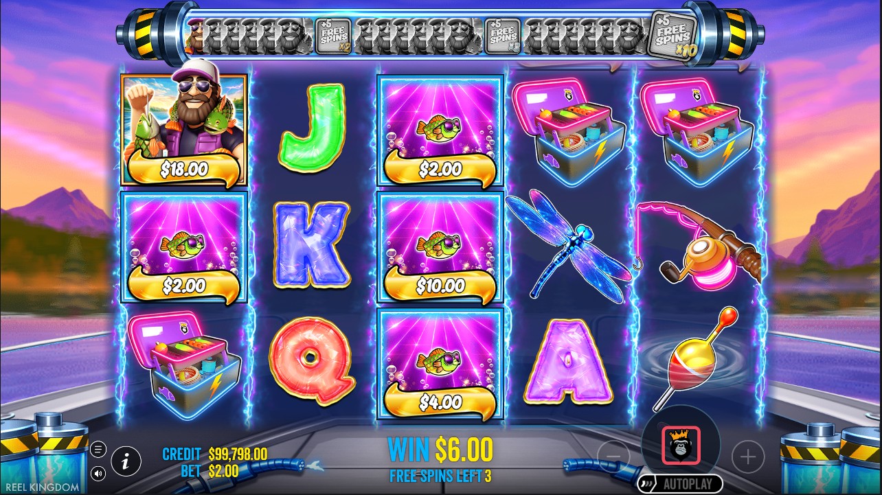 Big Bass Blast by Pragmatic Play – bonus round, free spins with fisherman wild multiplier