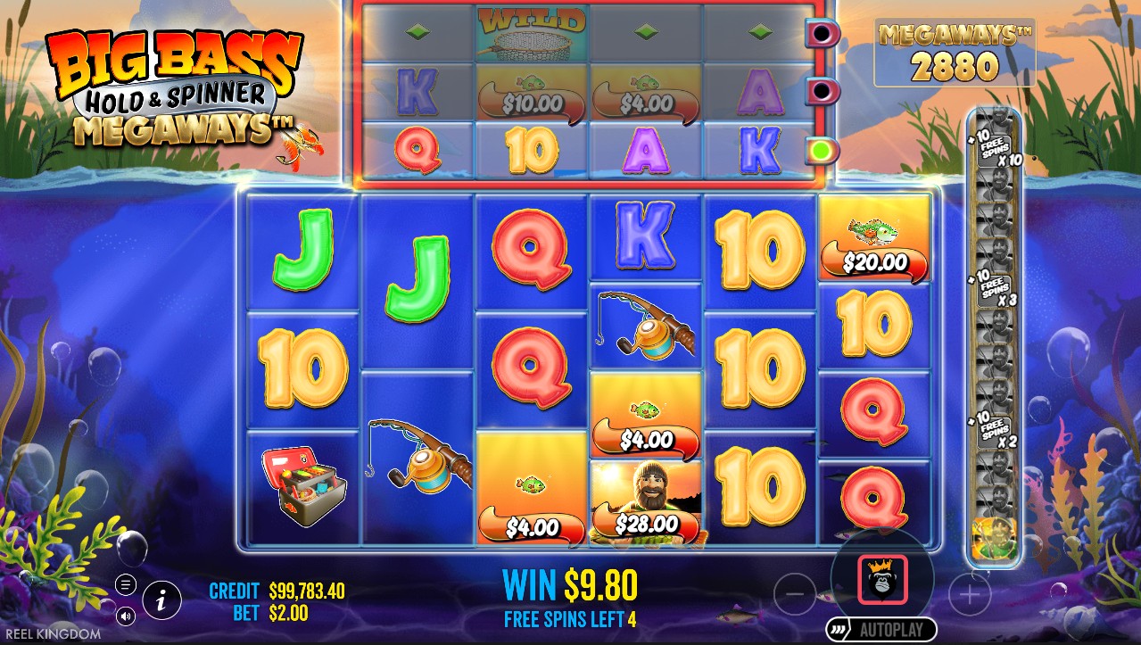 Big Bass Hold & Spinner Megaways – Hold & Spinner bonus feature