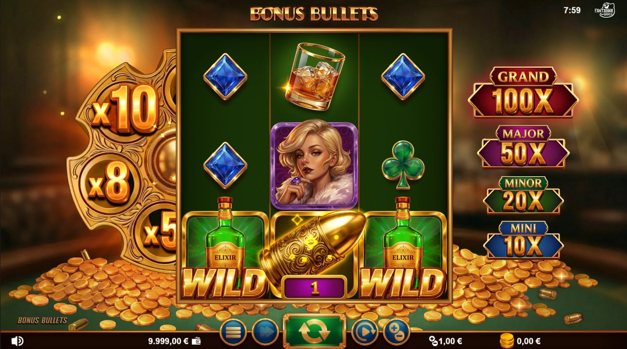 Bonus Bullets by Fantasma Games – 3-reel base game gangster theme
