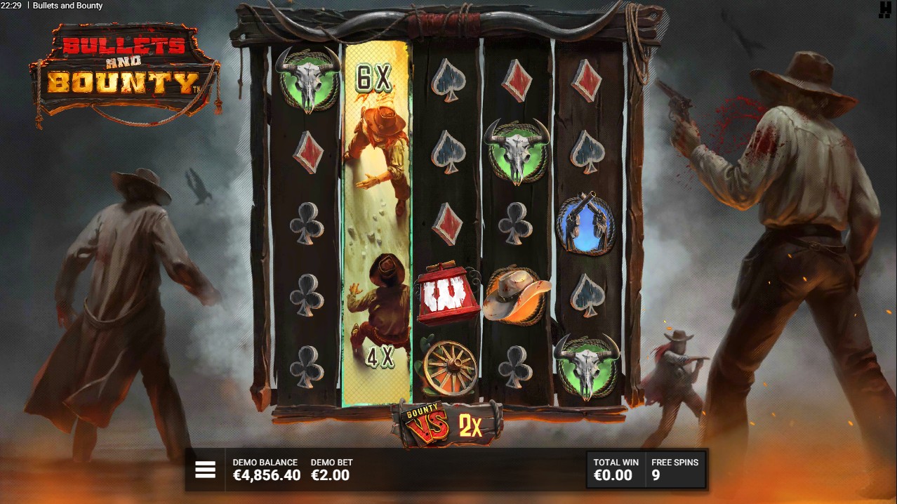 Bullets and Bounty free spins bonus