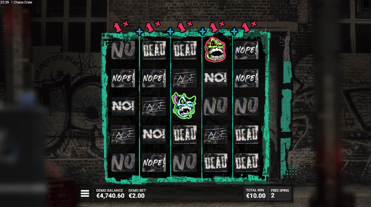 Chaos Crew free spins feature