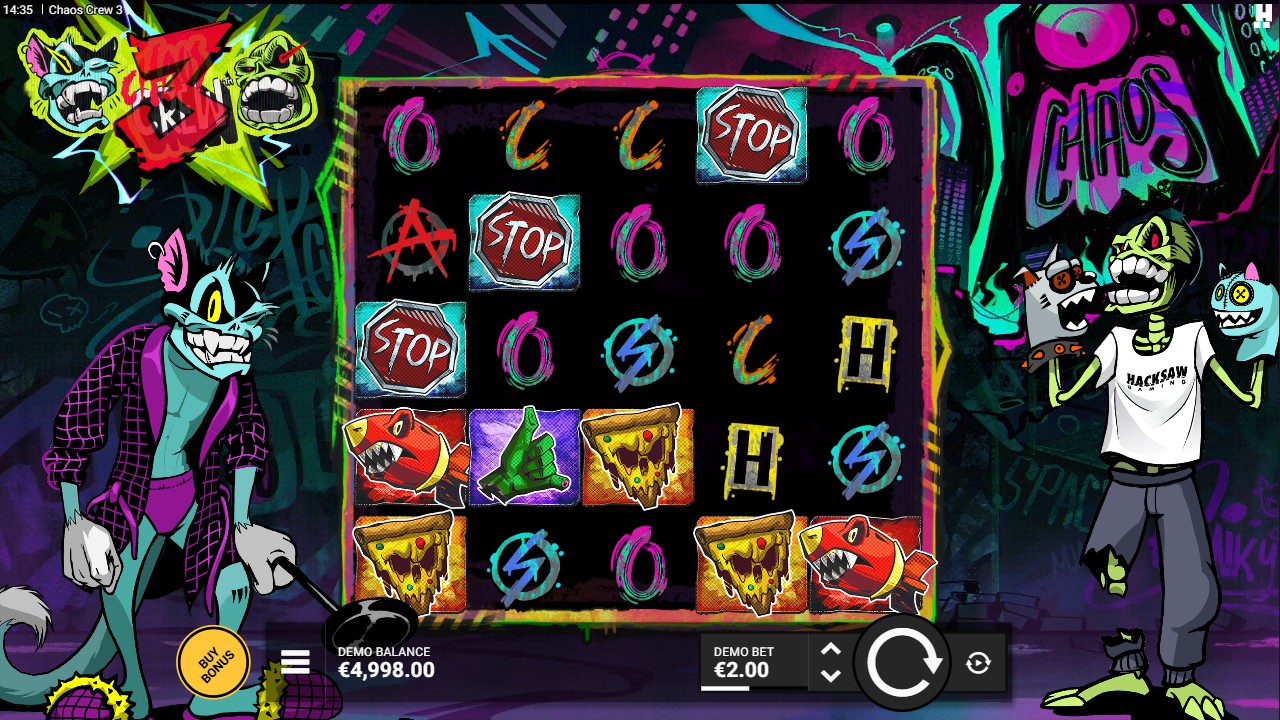 Chaos Crew 3 slot review base game