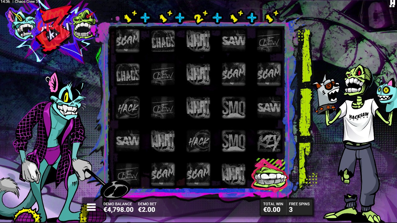 Chaos Crew 3 slot review bonus round free spins