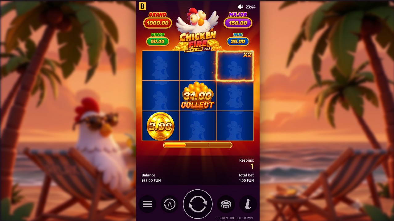 Chicken Fire by BGaming — bonus feature 5,000x max win