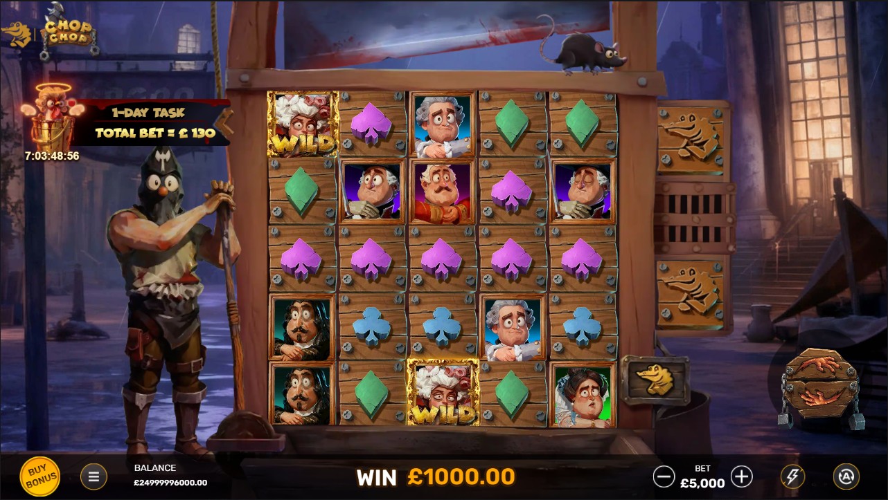 Chop Chop by Croco Gaming – base game Cluster Pays mechanic