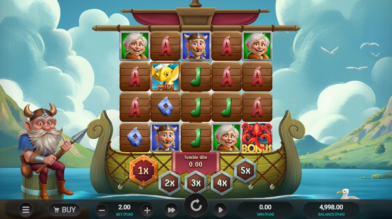 Cod of Thunder Dream Drop base game – 5 reels Norse fishing theme, Relax Gaming