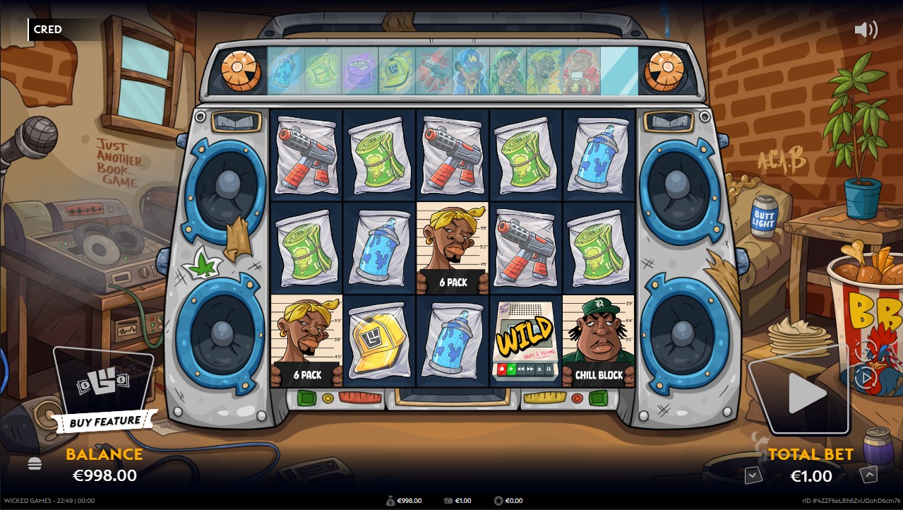 Cred by Wicked Games – base game, 96.12% RTP, High volatility, 5 reels 10 paylines