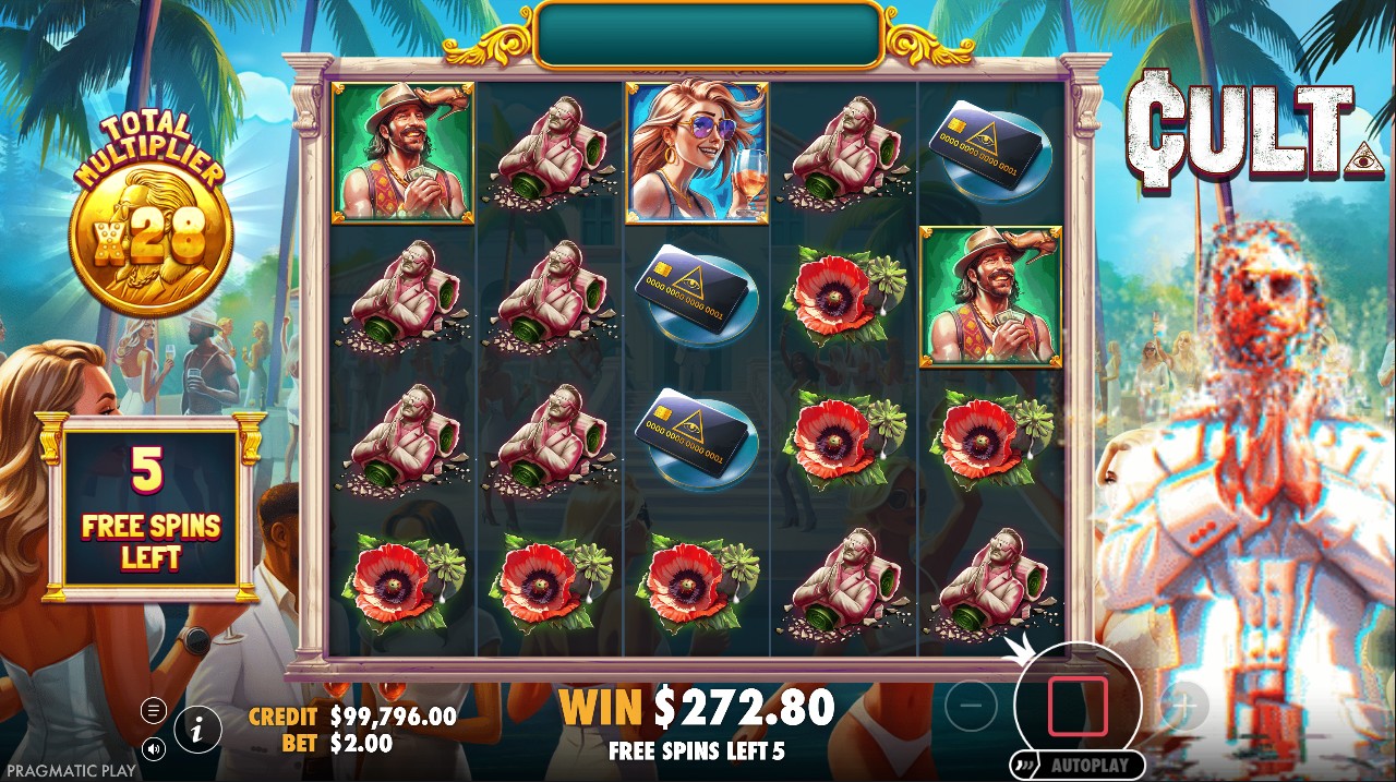 Cult free spins – multiplier feature occult theme 10,000x max win, Pragmatic Play 96.51% RTP