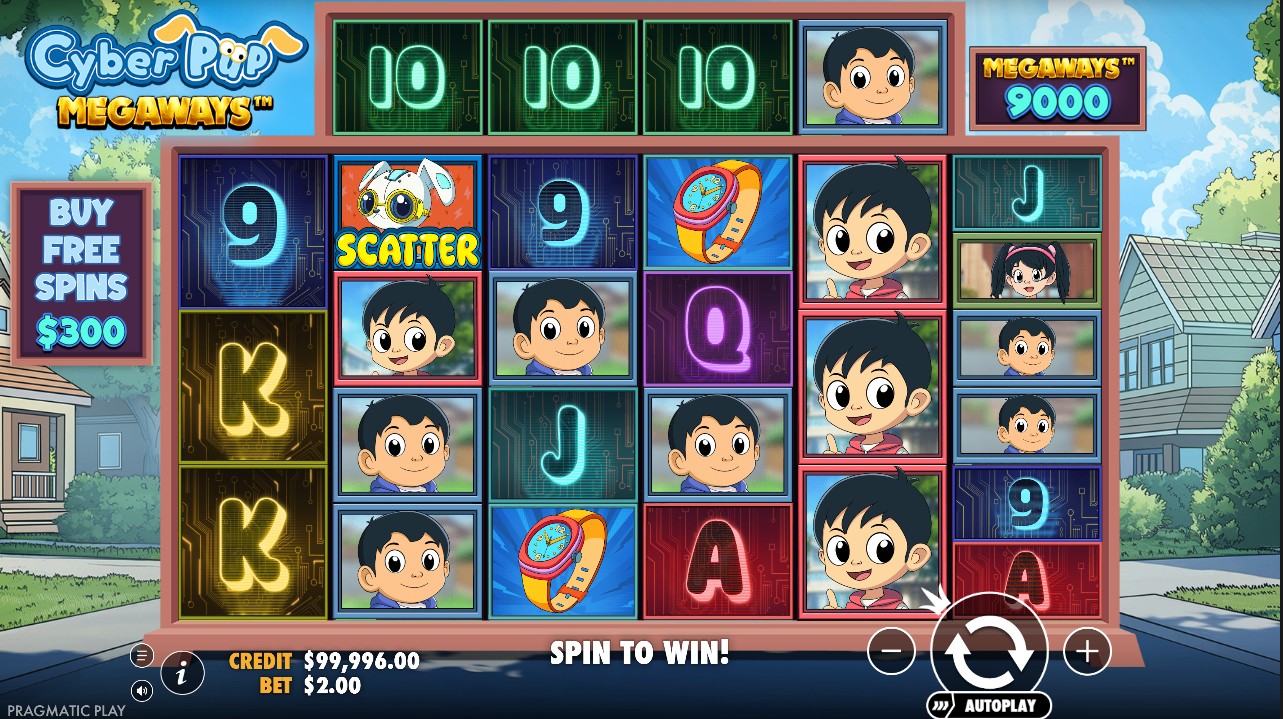 Cyber Pup Megaways slot by Pragmatic Play – base game