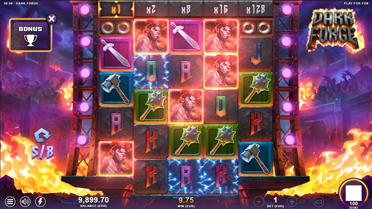 Dark Forge by Slotmill – free spins bonus feature