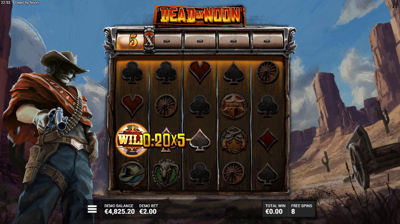 Dead by Noon by Hacksaw Gaming – 96.27% RTP High volatility 10,000x max win bonus round