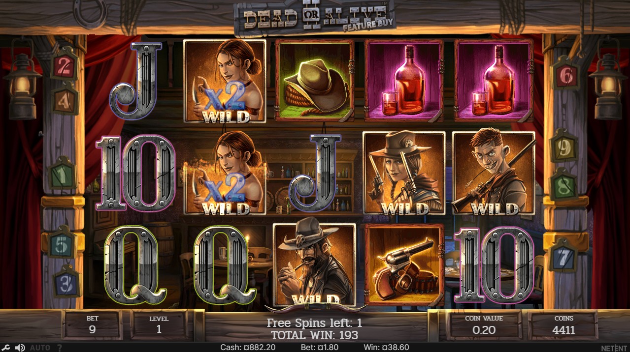 Dead or Alive 2 by NetEnt – 96.80% RTP High volatility 111,111x max win bonus round