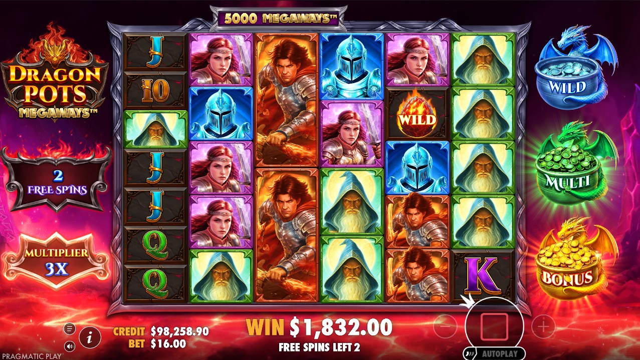 Dragon Pots Megaways free spins bonus – Dragon Pots collection mechanic Pragmatic Play 10,000x max win