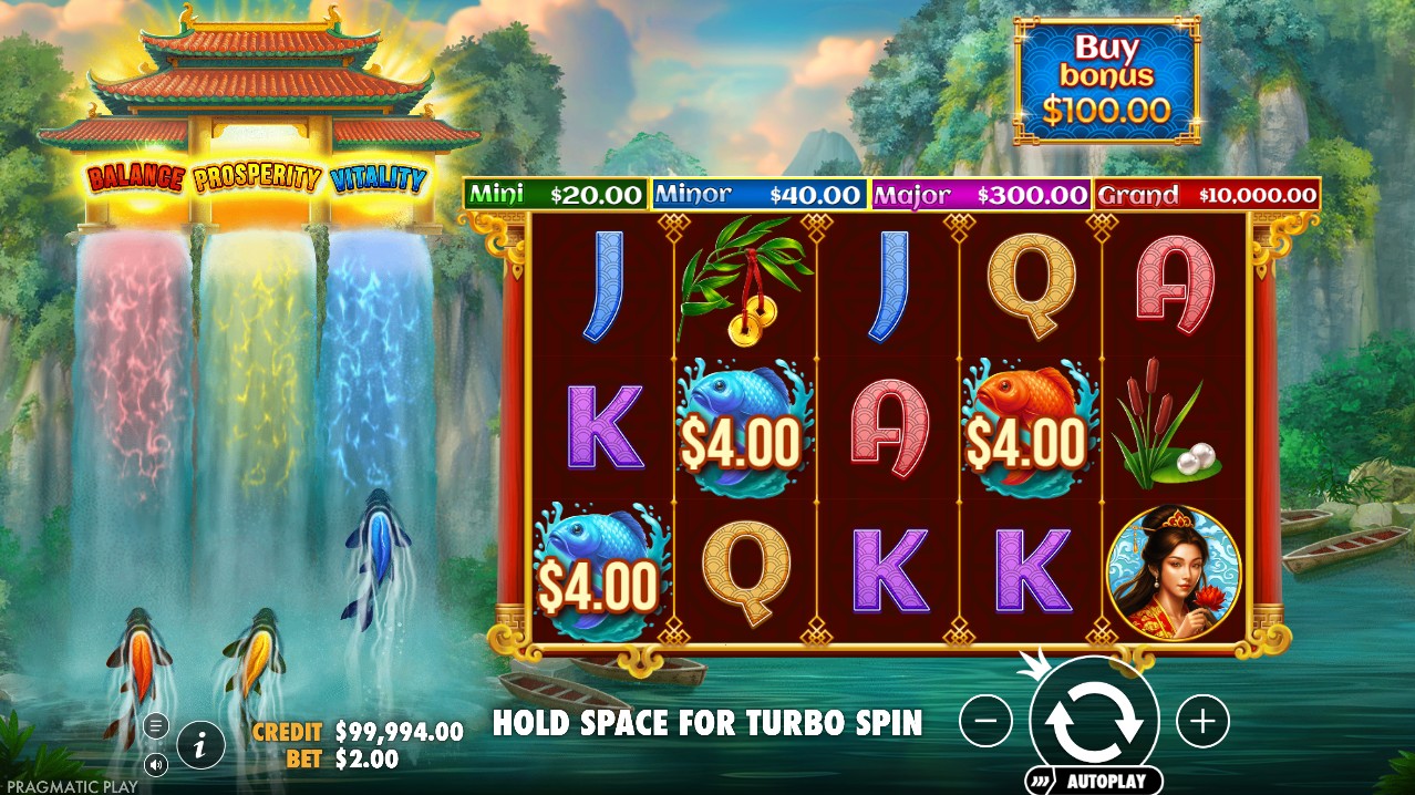 Dragon's Gate Bonus Choice by Pragmatic Play – base game 5-reel 50 paylines