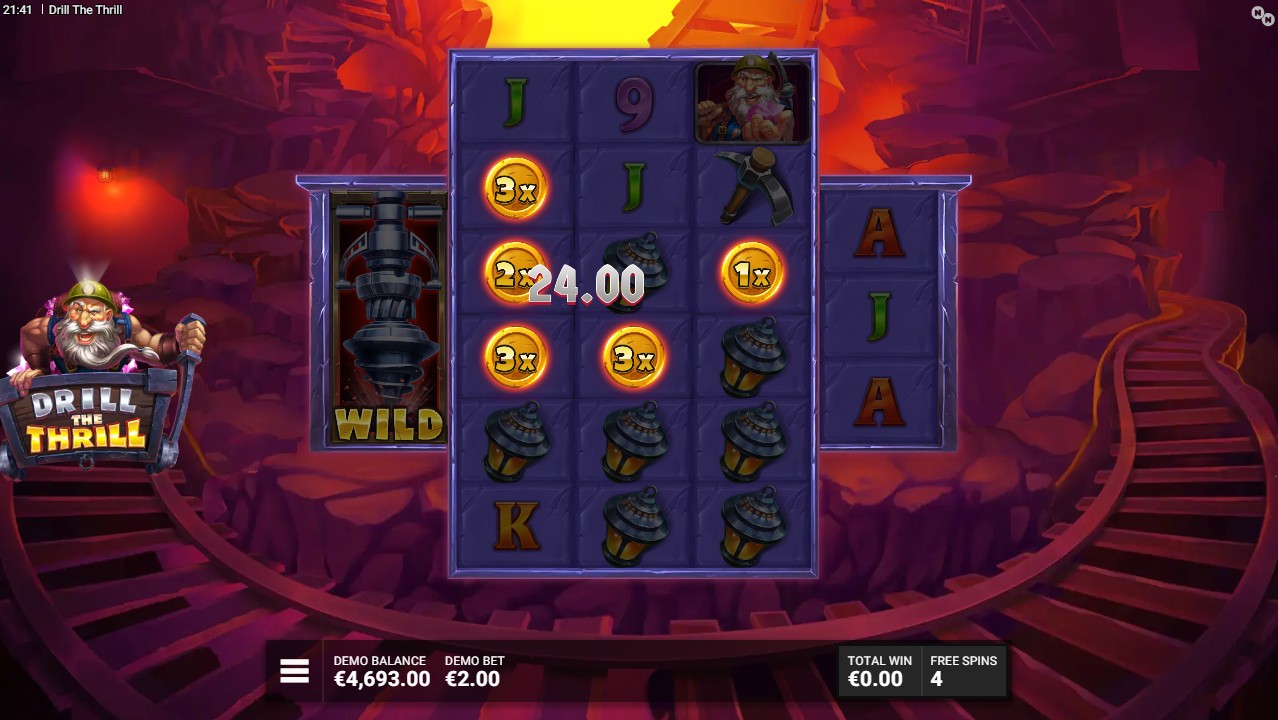 Drill the Thrill by NowNow Gaming – RTP up to 96.32% Medium volatility 10,000x max win bonus round
