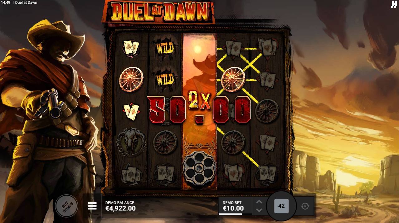Duel at Dawn by Hacksaw Gaming – 96.30% RTP High volatility 15,000x max win base game