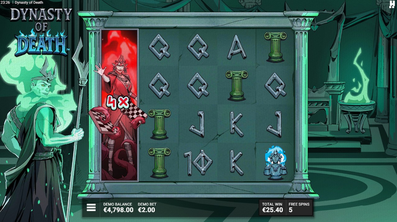 Dynasty of Death slot review bonus round free spins