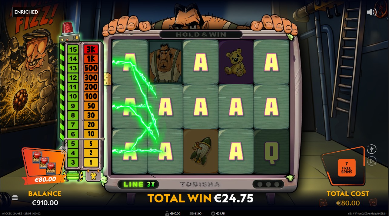 Enriched by Wicked Games – 96.17% RTP High volatility 10,000x max win bonus round