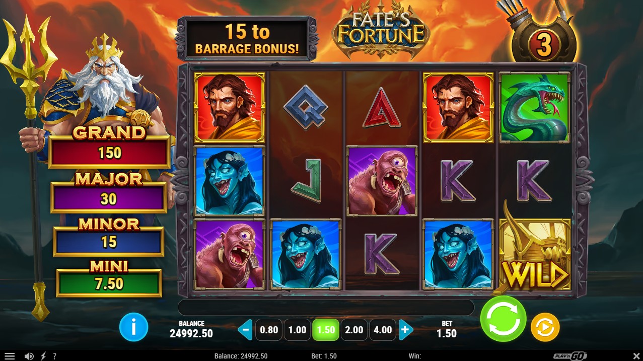 Fate's Fortune by Play'n GO – 96.2% RTP Medium volatility 5,000x max win base game