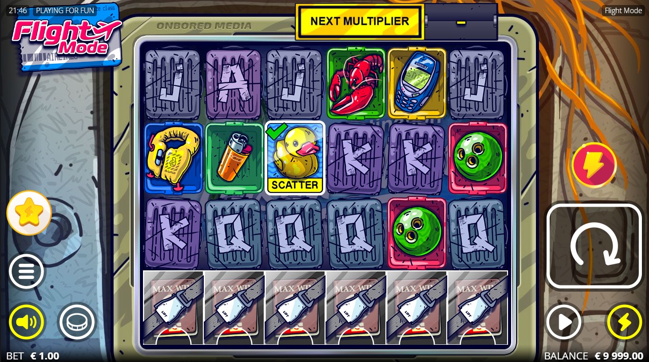 Flight Mode by Nolimit City – base game 6 reels 729 paylines turbocharged aviation theme