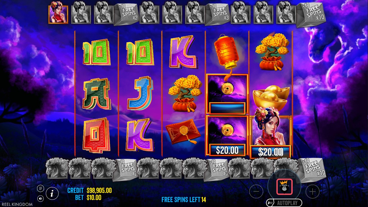 Floating Dragon Wild Horses bonus – Hold and Spin dragon multiplier 5,000x win, Pragmatic Play 96.7% RTP