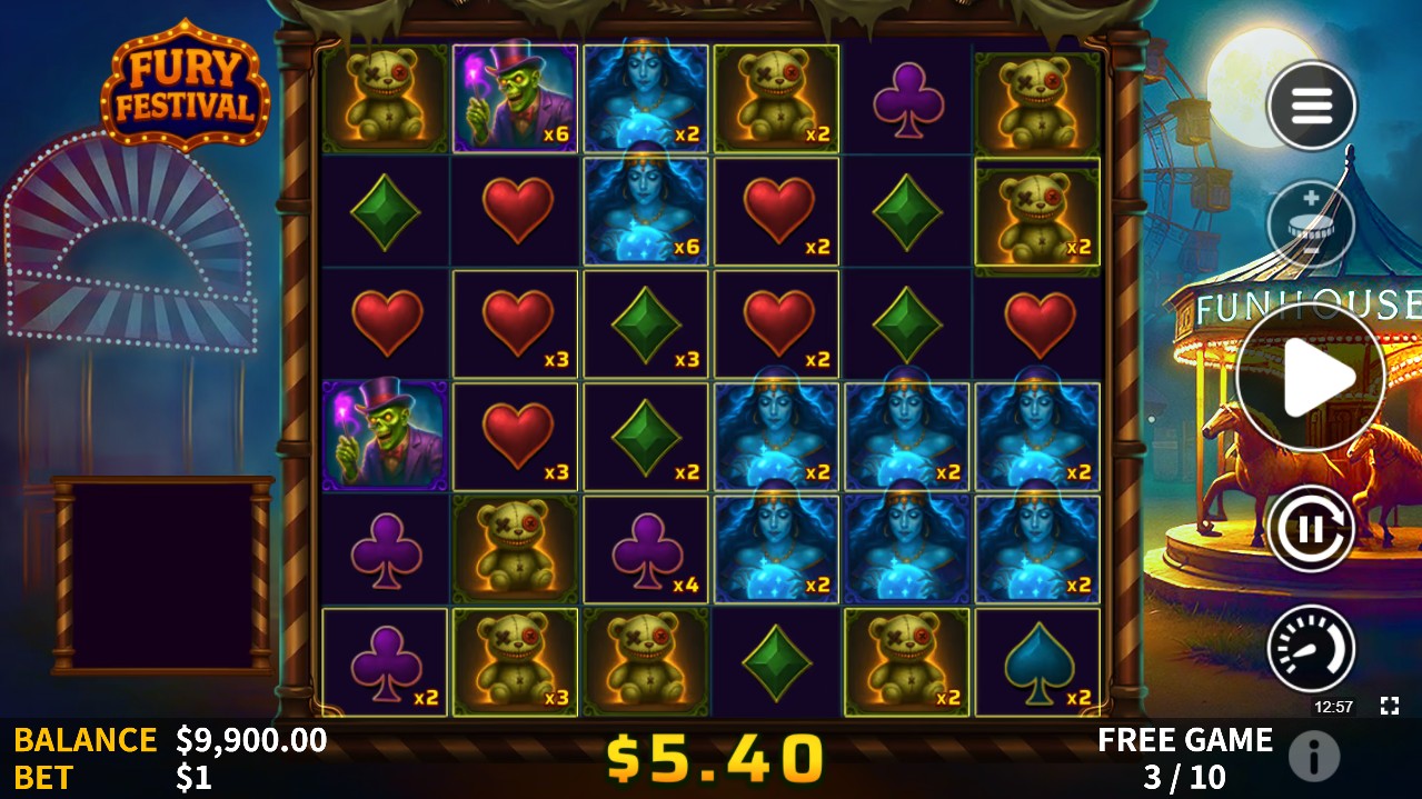 Fury Festival by Skywind – Free Spins Cannon Bomb multiplier carryover Super Free Spins 20000x max win