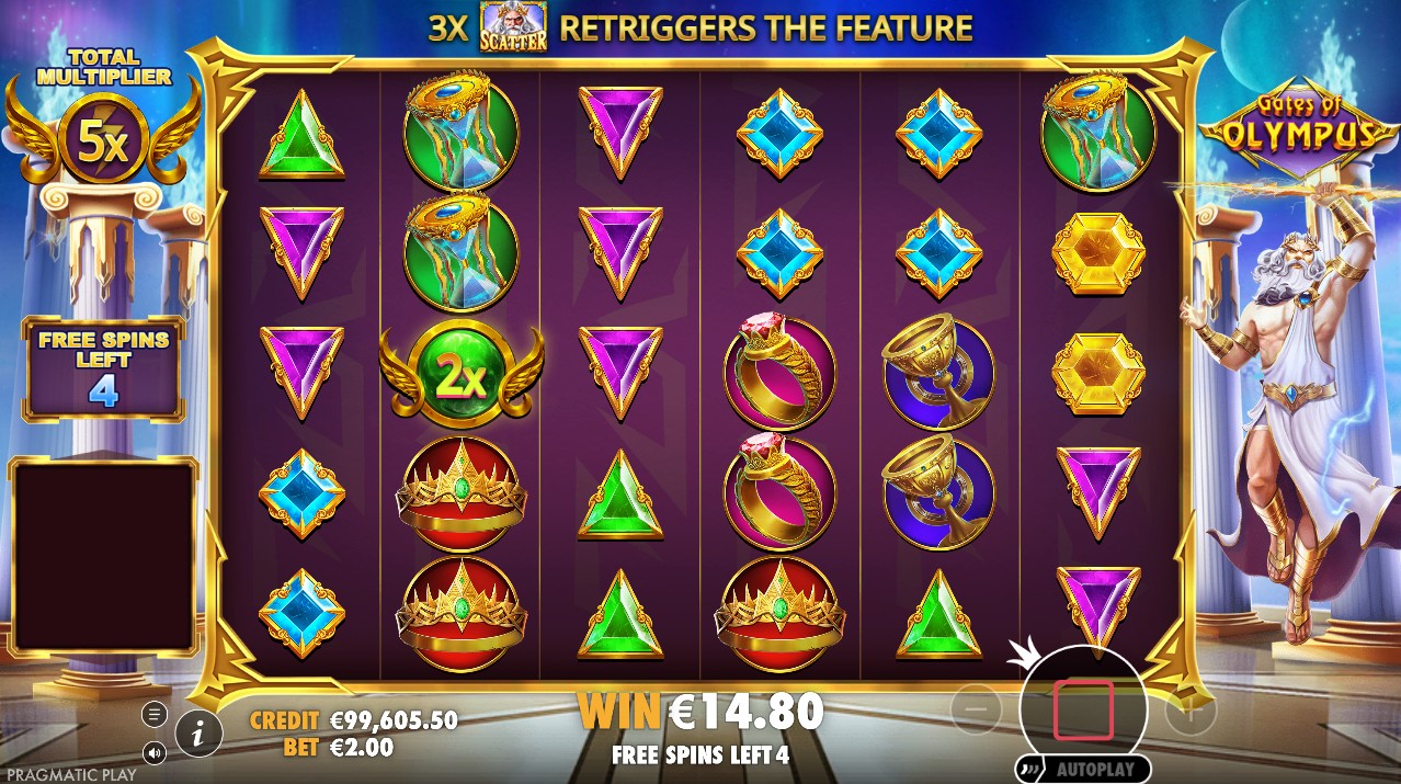 Gates of Olympus free spins – stacked Zeus multiplier orbs 5,000x max win, Pragmatic Play 96.5% RTP