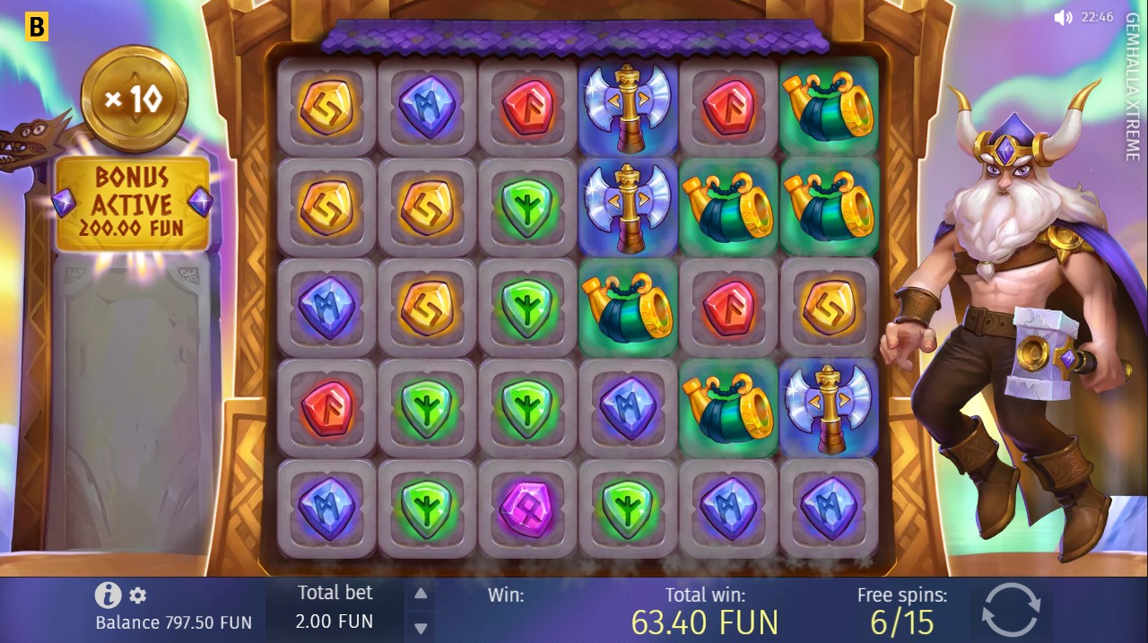 Gemhalla Xtreme by BGaming – bonus feature