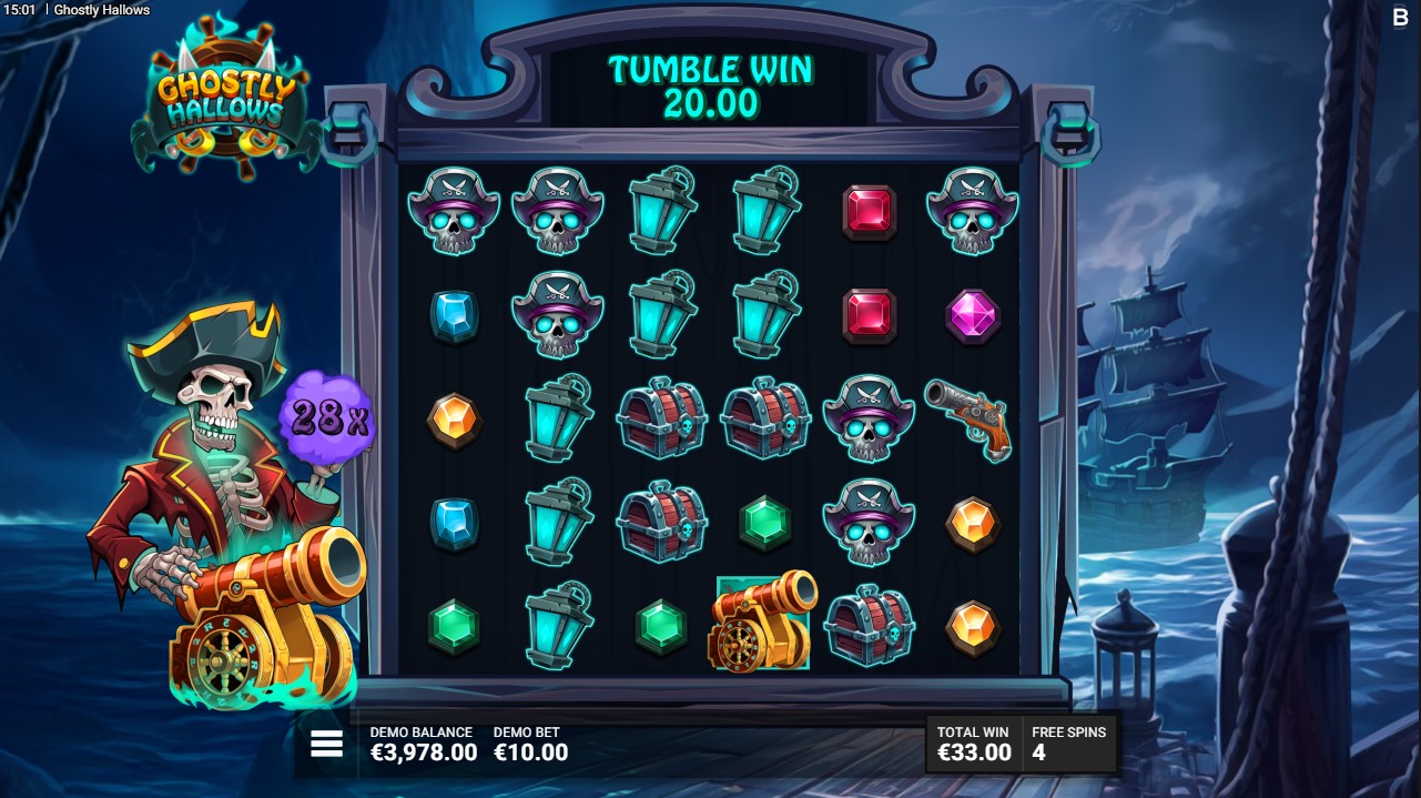 Ghostly Hallows by Backseat Gaming – 96.30% RTP High volatility 20,000x max win bonus round