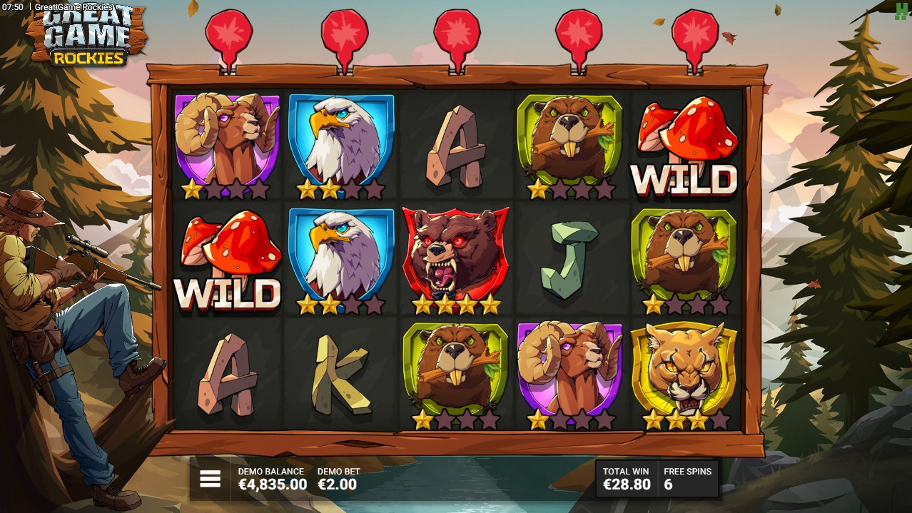 Great Game Rockies by Hacksaw Gaming – bonus round