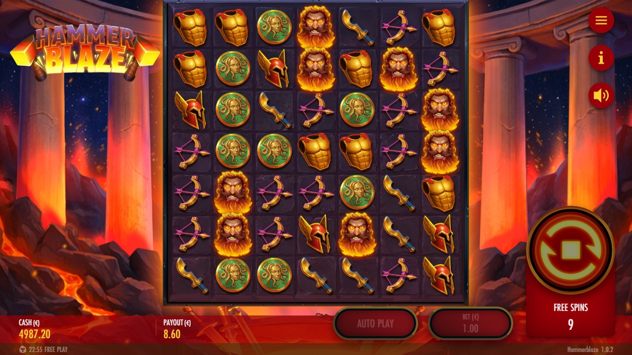Hammerblaze slot review free spins bonus