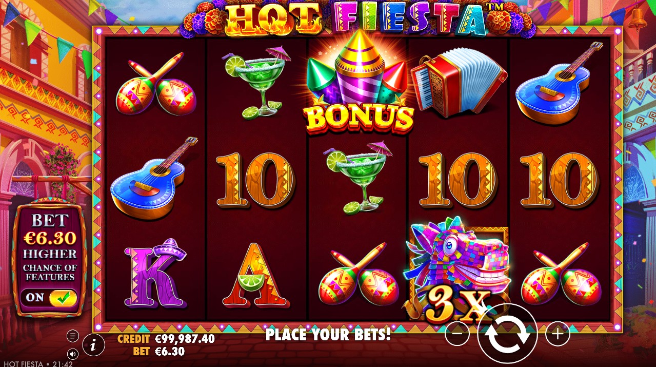 Hot Fiesta free spins – expanding wilds fiesta bonus 5,000x max win, Pragmatic Play 96.56% RTP