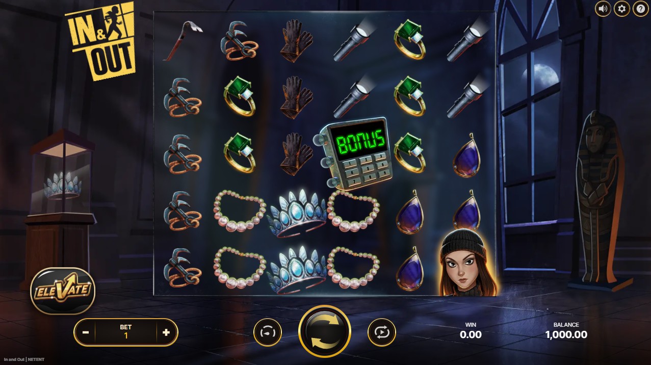 In & Out by NetEnt – base game