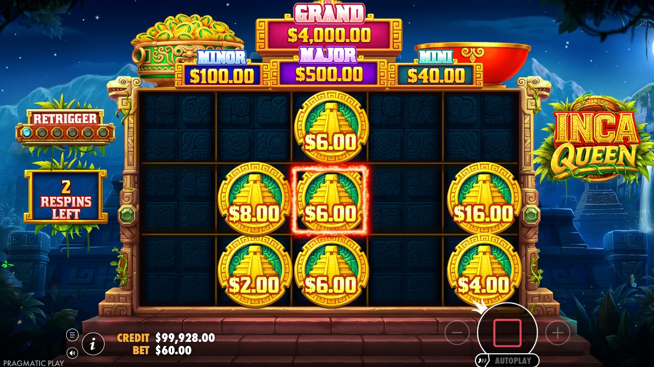 Inca Queen by Pragmatic Play – free spins bonus round