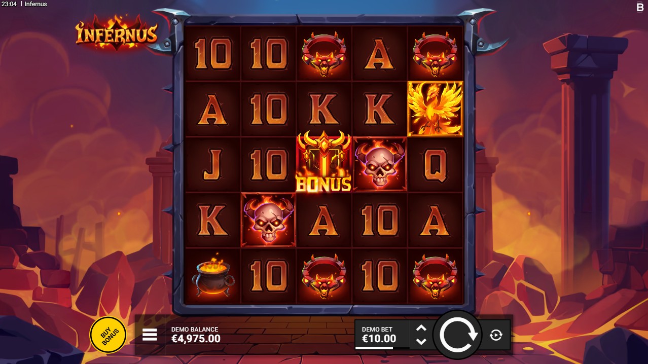 Infernus by Backseat Gaming – 5-reel Scatter Pays base game