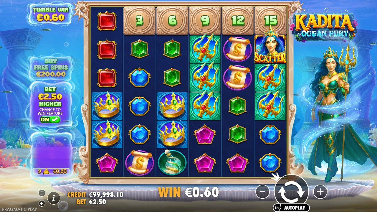 Kadita Ocean Fury slot review base game