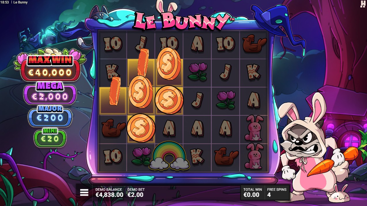 Le Bunny slot bonus round mechanics