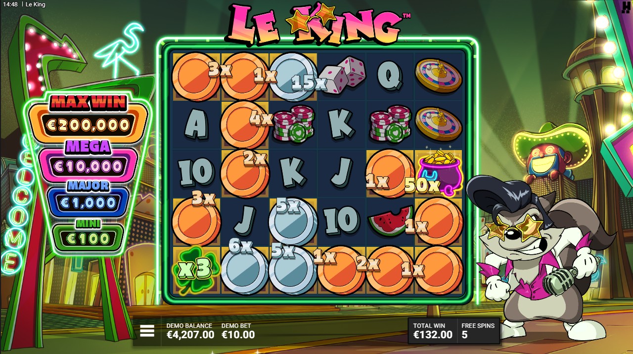 Le King free spins – Golden Squares Jackpot of Gold 20,000x max win, Hacksaw Gaming 96.14% RTP