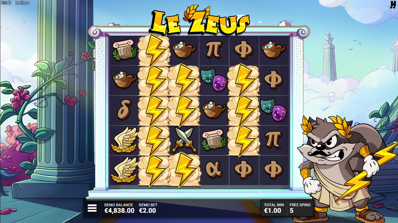 Le Zeus slot review bonus round free spins