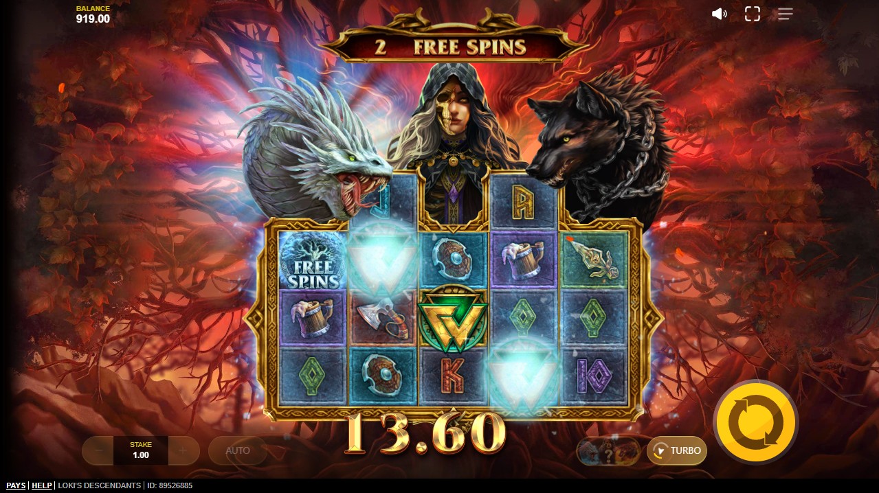 Loki's Descendants by Red Tiger – bonus round