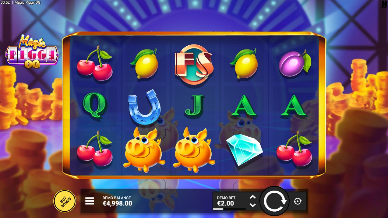 Magic Piggy OG by Hacksaw Gaming – 5-reel base game carnival theme