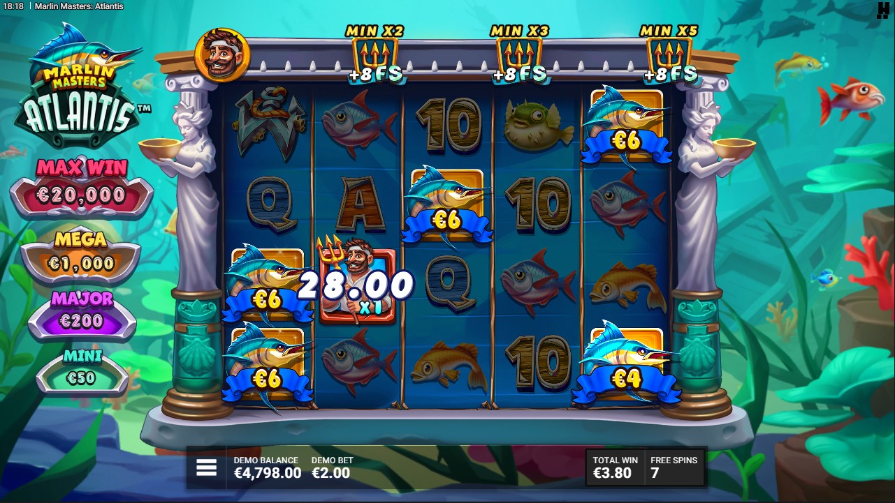 Marlin Masters Atlantis by Hacksaw Gaming &ndash; bonus round