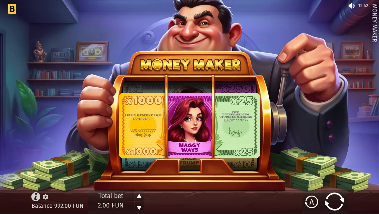 Money Maker base game — 3-reel 1-payline classic slot by BGaming