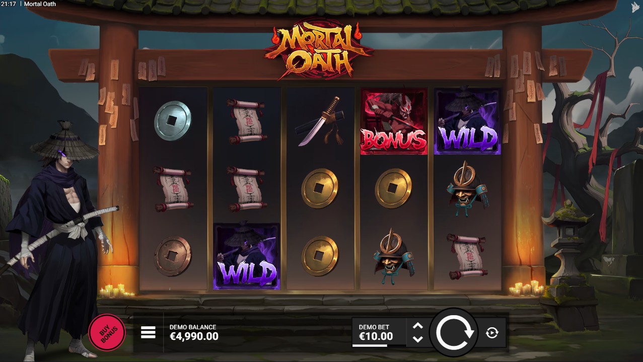 Mortal Oath by Hacksaw Gaming – base game dark fantasy theme escalating free spins multipliers