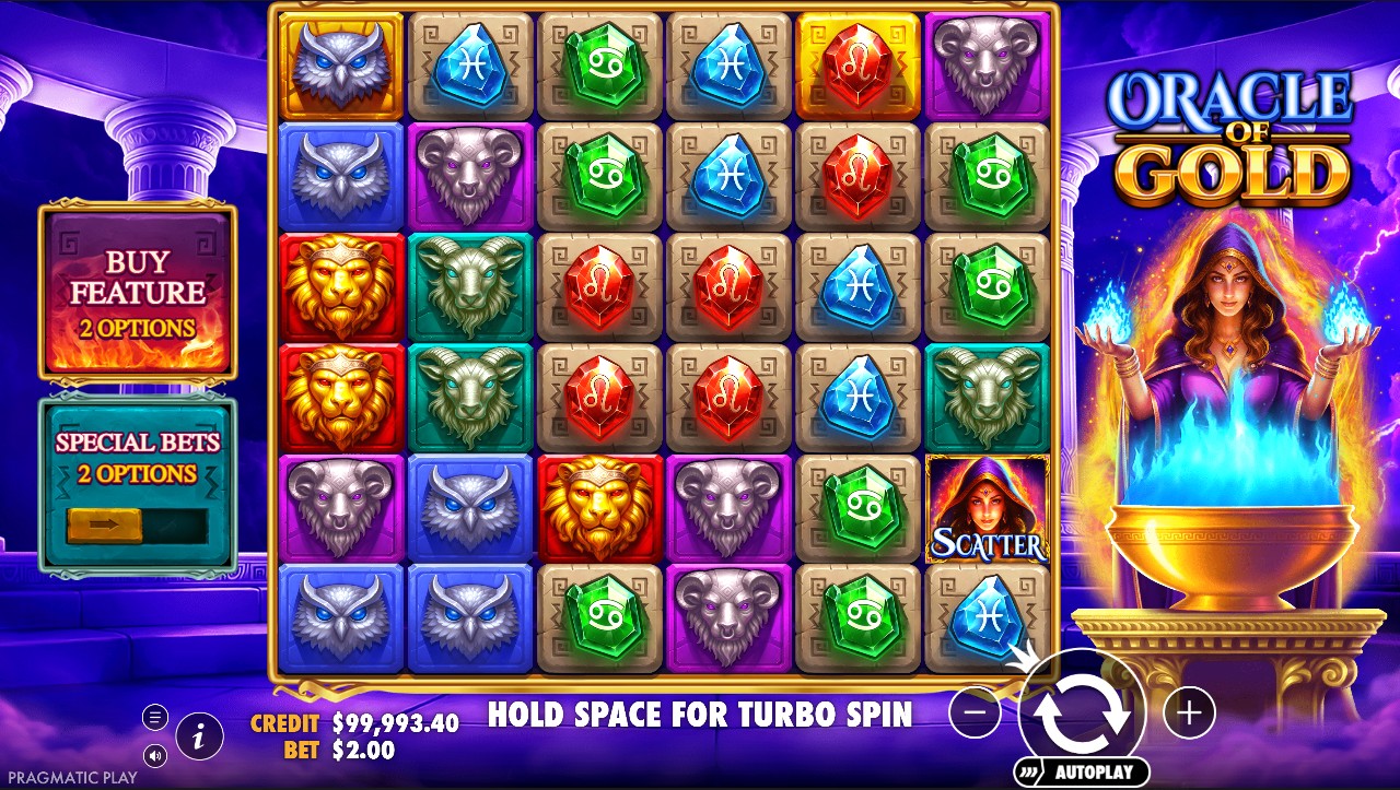 Oracle of Gold by Pragmatic Play – 6-reel Cluster Pays base game