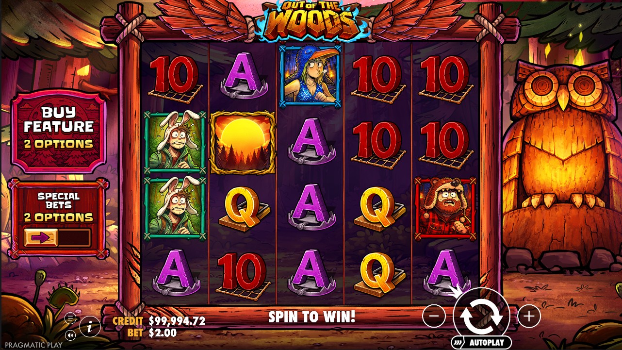 Out of the Woods by Pragmatic Play – base game, 96.52% RTP, Medium volatility, 5 reels 25 paylines